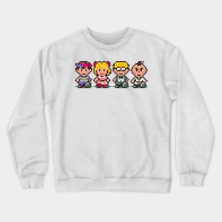 Earthbound Party Member Sprites Crewneck Sweatshirt